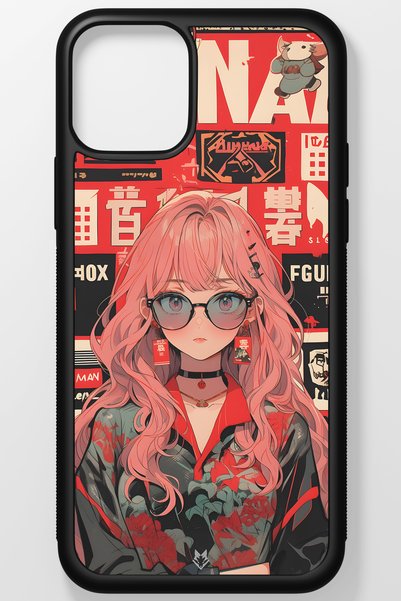 TREND Anime Unbreakable (Tempered) Glass Hard Plastic iPhone 13 Pro Phone Case