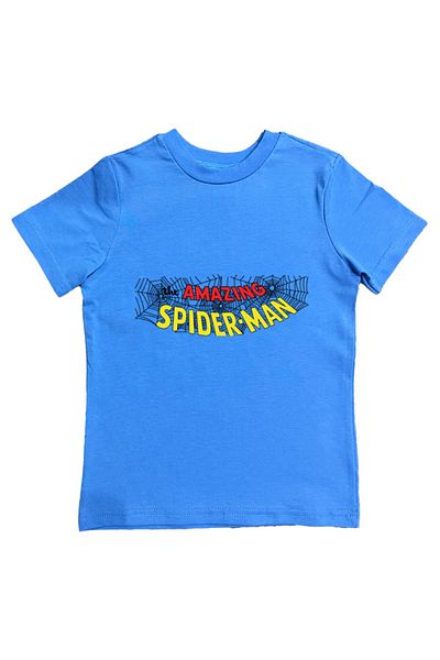 SPIDERMAN tricou copii de vara din stofa pieptanata din bumbac tip spider-man imprimat