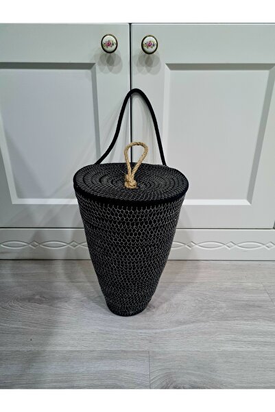 EGE ÖRGÜM Suport pentru pungi de culoare bej cu capac decorativ Organizator p...