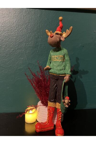 Bat Art House Geyik Adam Biblo Yılbaşı Dekorasyon Süs