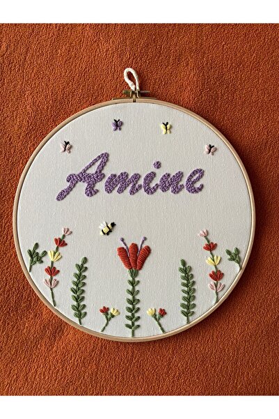 punch passion Bebek kapı süsü, hastane kapı süsü,  27 cm, punch nakışlı, isim...