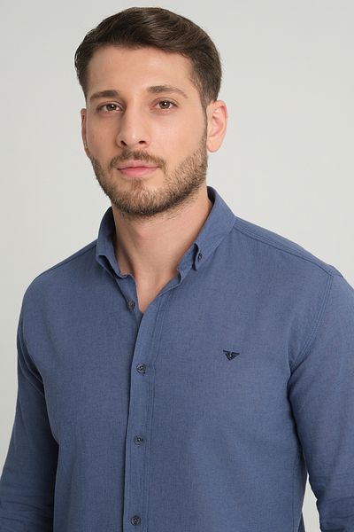 Redline Men's Washed Linen Basic Shirt Slim Fit 2198