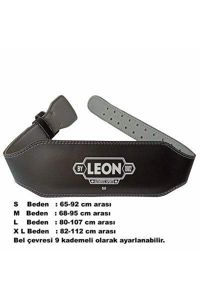 By Leon 1982 Leon Classic Greutate Și Centura De Muncă pentru Haltere Culoare Neagră