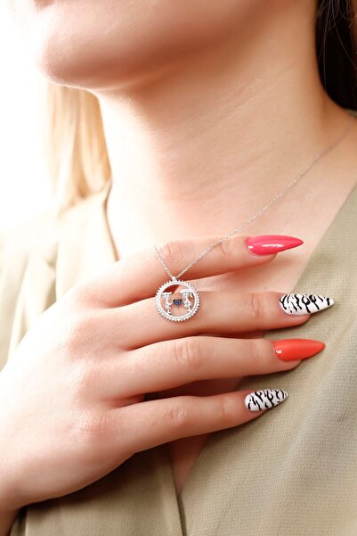 Bilsen Store 925 Ayar Gümüş Kalpli Aşk Kolyesi