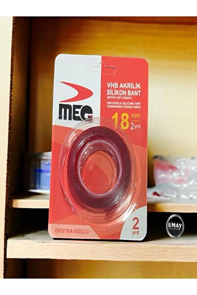 Genel Markalar Akrilik Silikon Ekstra Güçlü Çift Taraflı Bant 2 Metre 18 mm