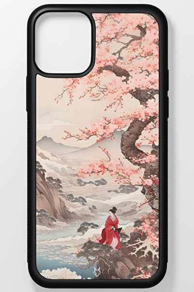 TREND Hokusai Japon Kültürü Kırılmaz (TEMPERLİ) Cam Sert Plastik Iphone 13 Telefon Kılıfı
