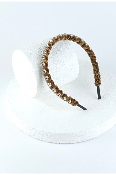 Hayals Waterway Thin Crystal Stone Velvet Bandă de păr Coroană