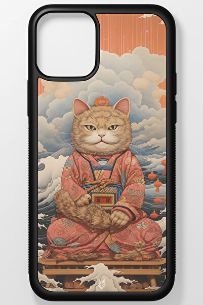 TREND Hokusai Japon Kültürü Kırılmaz (TEMPERLİ) Cam Sert Plastik Iphone 13 Telefon Kılıfı