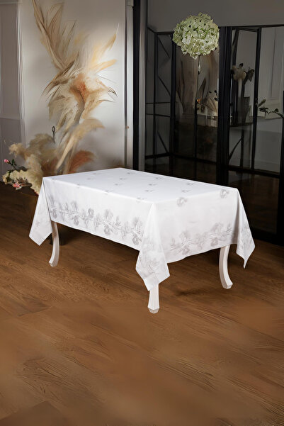 Finezza Müge Lux žakard tkanina siva Stolnjak pravougaonik 160x220 cm - 1085