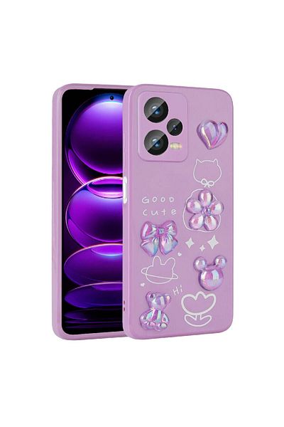 Nezih Case حافظة هاتف Xiaomi Redmi Note 12 Pro Plus 5G متوافقة مع غطاء سيليكون لامع منقوش