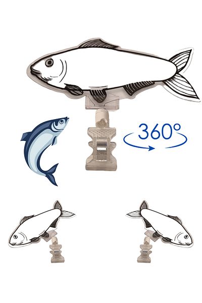 Manken İstanbul 10 τμχ Summer Sil Mini Size Fish με μάνδαλο Ετικέτα τιμής Ετικέτα ψαρέματος Ετικέτα πάγκου ψαριών