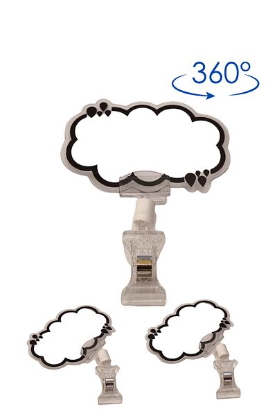 Manken İstanbul 50 Pieces Summer Erase Mini Size Latched Price Tag Marketer Label Grocery Store