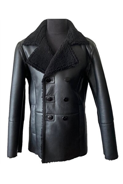 asus deri Cortino- Genuine Lambskin Black Color Men's Coat