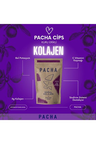 PACHA رقائق الكولاجين والبروتين الطبيعي |   البرقوق الجاف |   7 عبوات