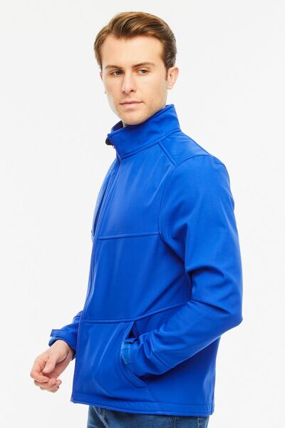 Uniprom М'який пуховик з підкладкою з флісу, водо- та вітронепроникний, модель Pro, синій, чоловічий