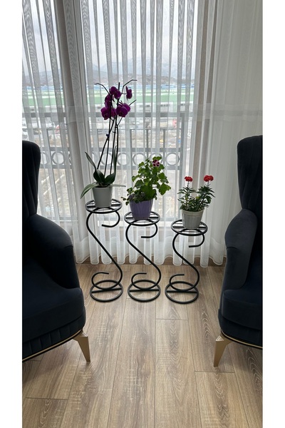 Modern Style Home 3 lü Saksılık Çiçeklik