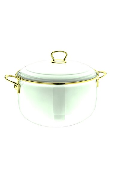ERGENÇLER Taşev Sultan Enamel Yogurt Pot with Lid 22cm