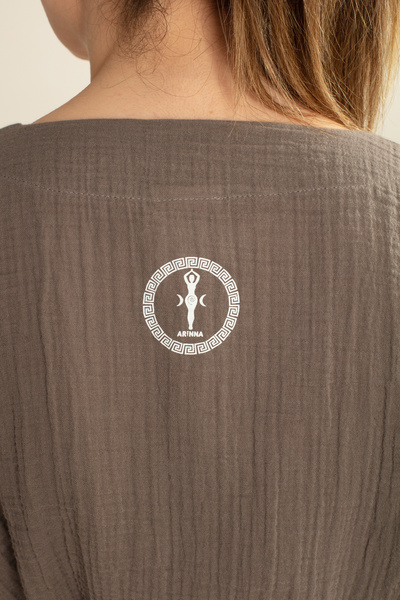 ARİNNASİDE MUSLIN SHORT CROUVASE KIMONO