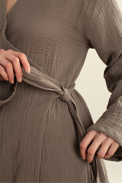 ARİNNASİDE MUSLIN SHORT CROUVASE KIMONO