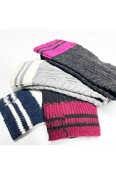 Socks Stations Unisex Colorful and Stylish Patterned Winter Wool Socks 4-Piece Wool Socks Box Socks Station Socks Box