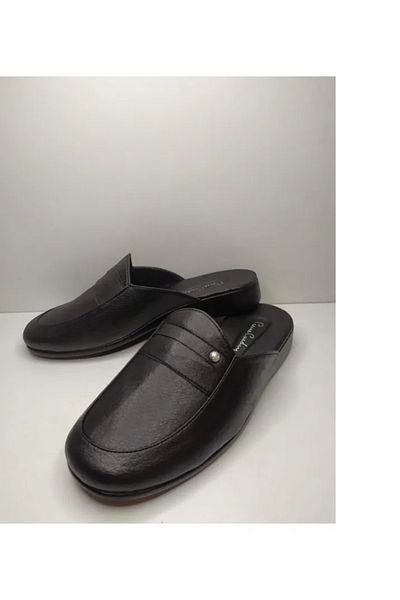 Pierre Cardin Εθνόσημο Δερμάτινα Παντόφλες γαμπρού σπίτι παντόφλες ιατρική σόλα
