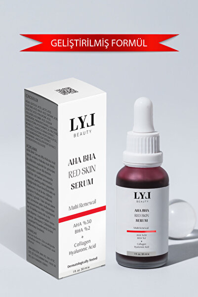LYL BEAUTY Aha & Bha Canlandırıcı Yenileyici Cilt tonu eşitleyici Kırmızı Pee...