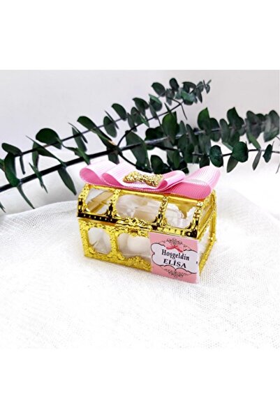 Hayaller Dükkanı 30 Adet Sandık Taç Süslemeli Yeni Doğan Bebek Hediyelik-