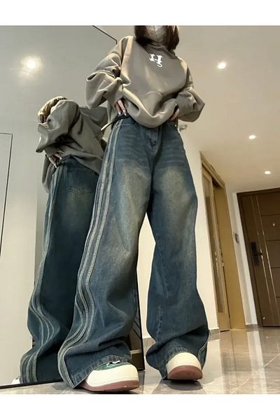 DENİKK Y2k Baggy Retro Unisex Jeans/Jean Pants