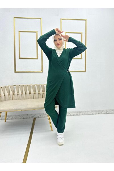 Moda Krash ANVELOP BÜRÜMCÜK ÖRME HIRKALI 2 Lİ TAKIM