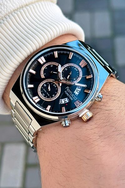 Ferrucci Function FCF 03250FM.02 Steel Cord Men's Wrist Watch