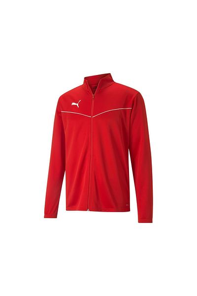 Puma Teamrise Training Poly Men's Casual and Zippered Sports Jacket Red