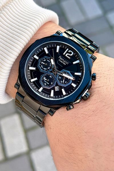 Ferrucci Function FCF.03255FM.04 Steel Cord Men's Wrist Watch