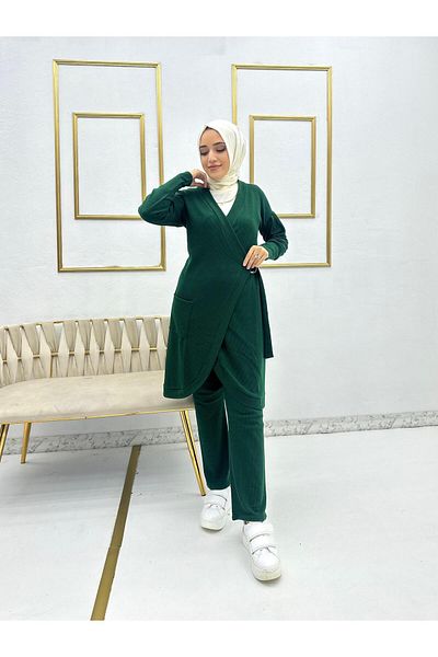 Moda Krash ANVELOP BURGÜMCÜK KNITTED CARDIGAN 2-PIECE SET