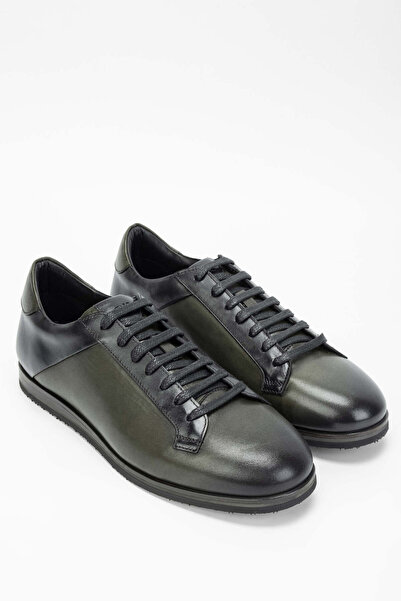 Tamer Tanca Erkek Hakiki Deri Haki Casual Ayakkabı