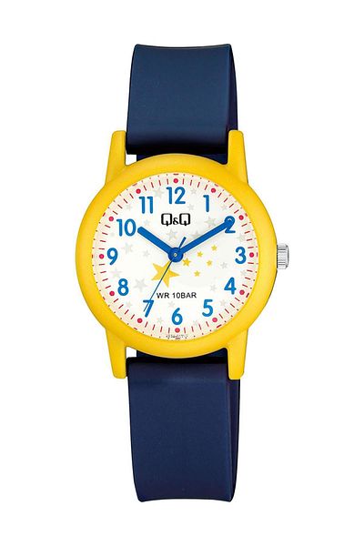 Q&Q QQ.FT.1.119 QQ Silicone Cord 100 Mt Water Resistant New Season Stylish Design Children's Wristwatch