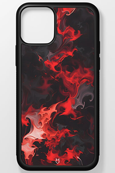 Omega Kırılmaz (Temperli) Cam Sert Plastik iPhone 13 Pro Max Telefon Kılıfı