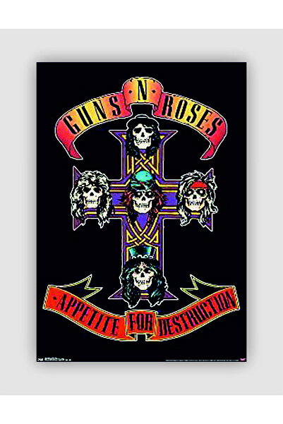 fırsatlar diyarı Guns N' Roses Rock Müzik Kalın Kağıt Poster - Çerçevesiz