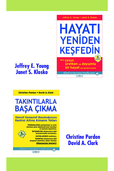 Psikonet Yayınları Hayatı Yeniden Keşfedin-takıntılarla Başa Çıkma 2'li Set