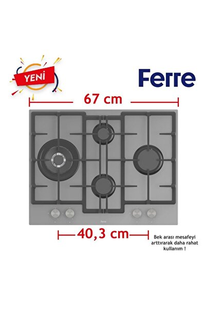 Ferre Steamart&fryart Serisi Buharlı Pişirme Gri Set (ed078 + Xe64cpr +d065 )