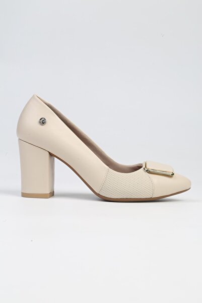 Pierre Cardin ®| PC-53096- 3592 Cream Skin-Women's Heeled Shoes