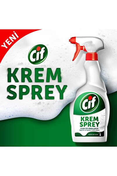 Cif Krem Sprey %100 Krem Gücü 750 ml Domestos Çamaşır Suyu Dağ Esintisi Maksimum Hijyen 750 ml
