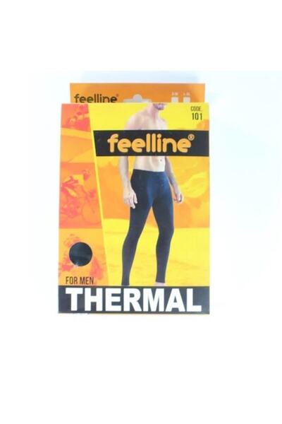 Feelline Ανδρικό Θερμικό Καλσόν Εσώρουχο Μαύρο