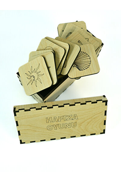 Capellawoodworks Wooden Memory Game, Matching Game