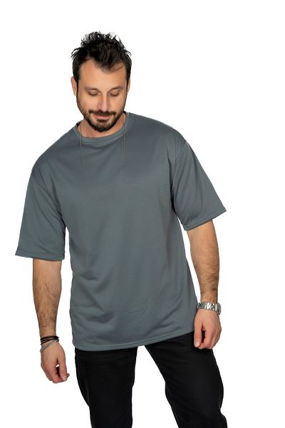 MAXI DRY Anti-Extreme Sweat Oversize T-Shirt, Wetness Leak Proof, Double Layer, Anthracite