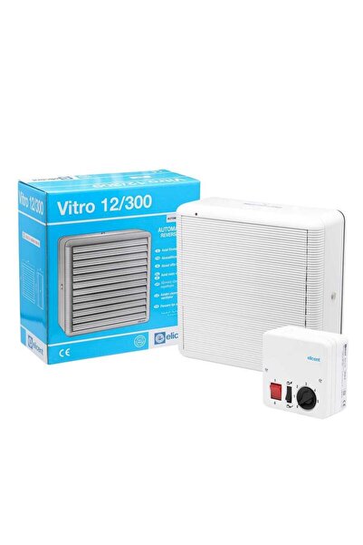 ELİCENT Elicent Vitro 12/300, Duvar Ve Pencere Tipi Havalandırma Fanı, 1400/8...