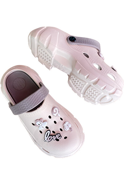 Seha kadın renkli platform taban içi çıkarılabilen  terlik sandalet