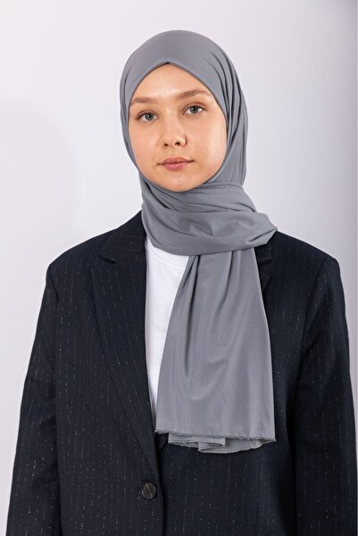 hijabchi جيرسي بريميوم مستورد - رمادي