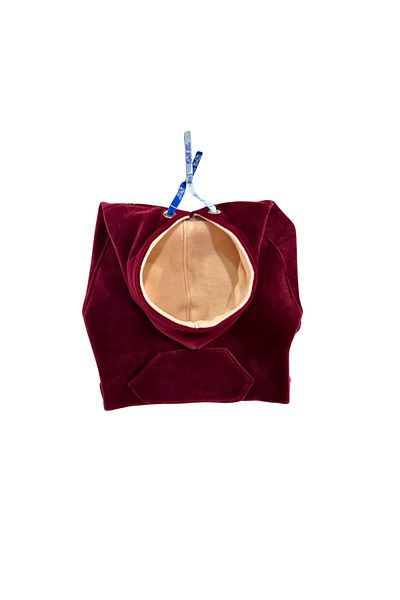 Patte Zone Octopus Plum - Cat-dog Fleece Hoodie Sweatshirt with Kangaroo Pockets