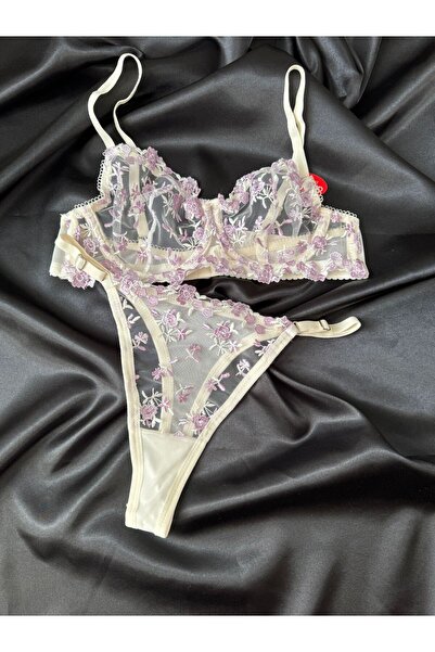 eftelya boutique LİLA BRALET TAKIM