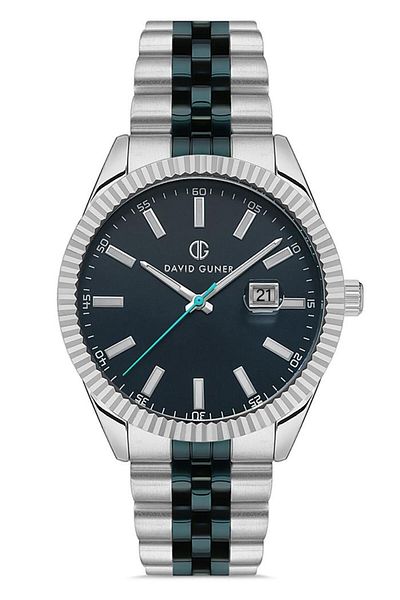DAVID GUNER David Güner Men's Watch Dg-8626Ga-L3 43 mm Metallic Green